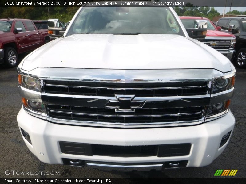 Summit White / High Country Saddle 2018 Chevrolet Silverado 2500HD High Country Crew Cab 4x4