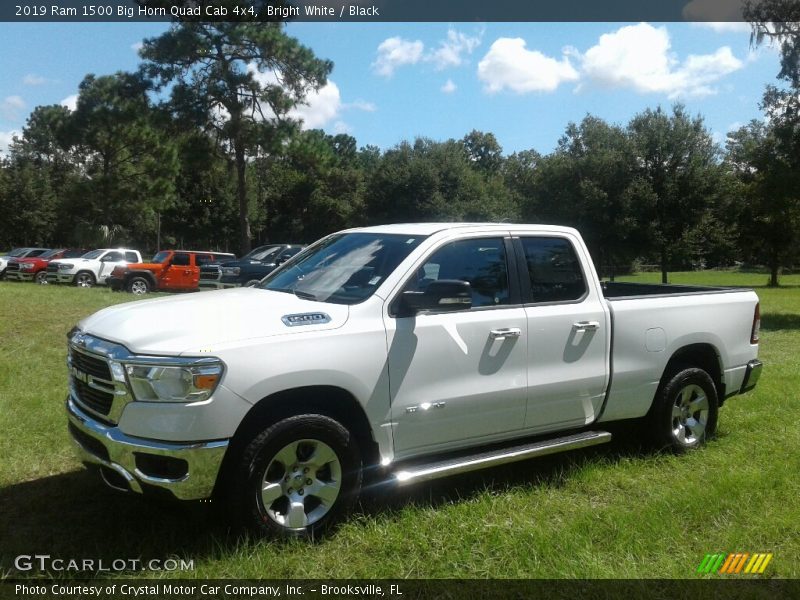 Bright White / Black 2019 Ram 1500 Big Horn Quad Cab 4x4