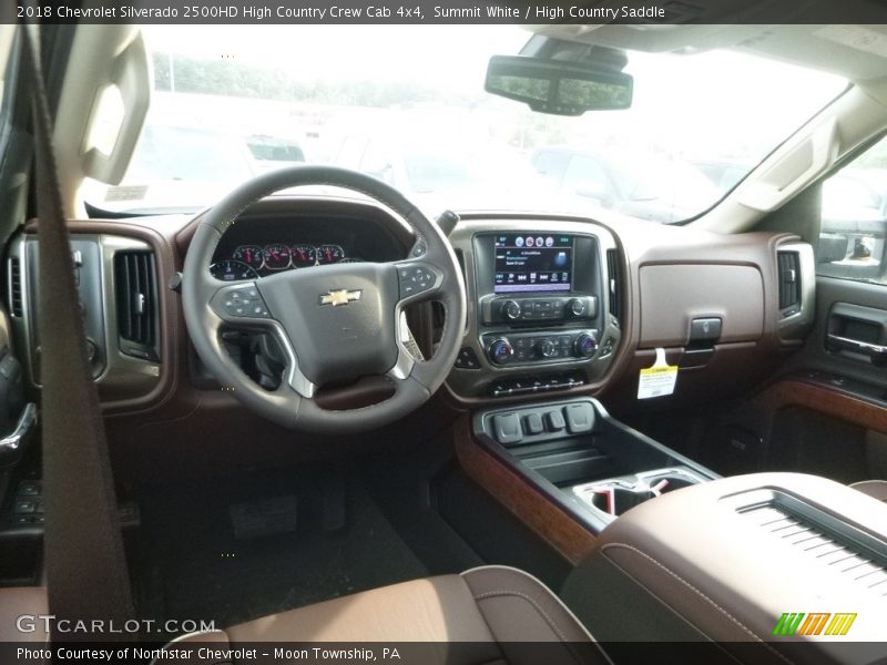 Summit White / High Country Saddle 2018 Chevrolet Silverado 2500HD High Country Crew Cab 4x4
