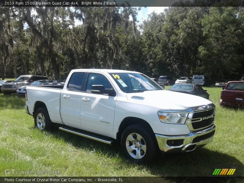 Bright White / Black 2019 Ram 1500 Big Horn Quad Cab 4x4