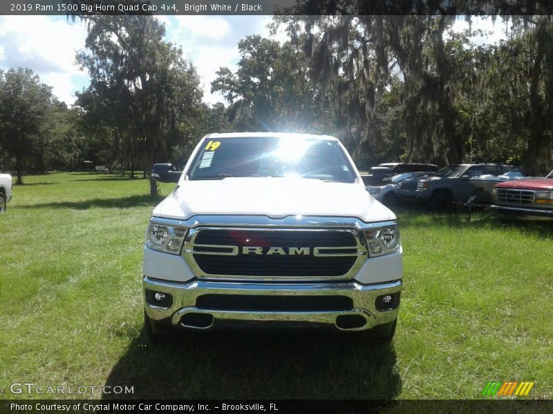 Bright White / Black 2019 Ram 1500 Big Horn Quad Cab 4x4