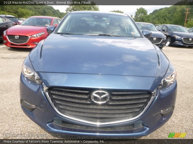 Eternal Blue Mica / Black 2018 Mazda MAZDA3 Sport 4 Door