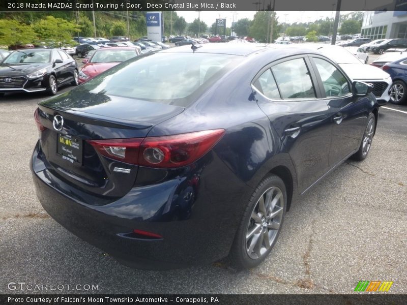 Deep Crystal Blue Mica / Black 2018 Mazda MAZDA3 Grand Touring 4 Door