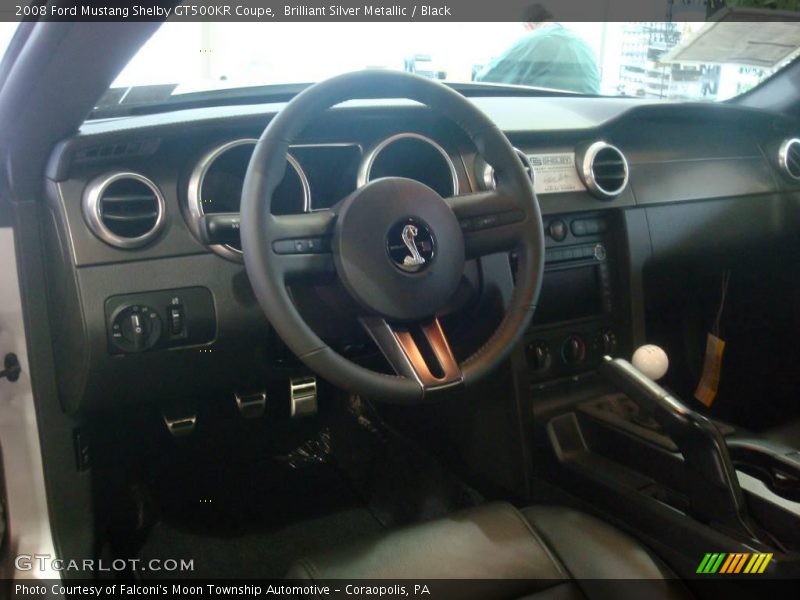 Brilliant Silver Metallic / Black 2008 Ford Mustang Shelby GT500KR Coupe