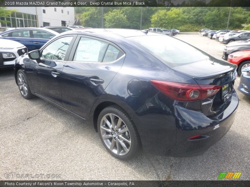 Deep Crystal Blue Mica / Black 2018 Mazda MAZDA3 Grand Touring 4 Door