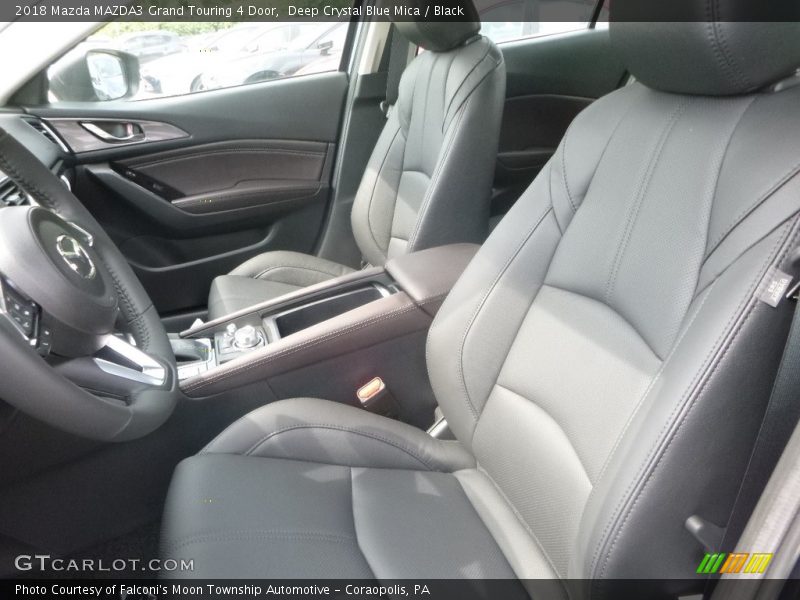 Deep Crystal Blue Mica / Black 2018 Mazda MAZDA3 Grand Touring 4 Door