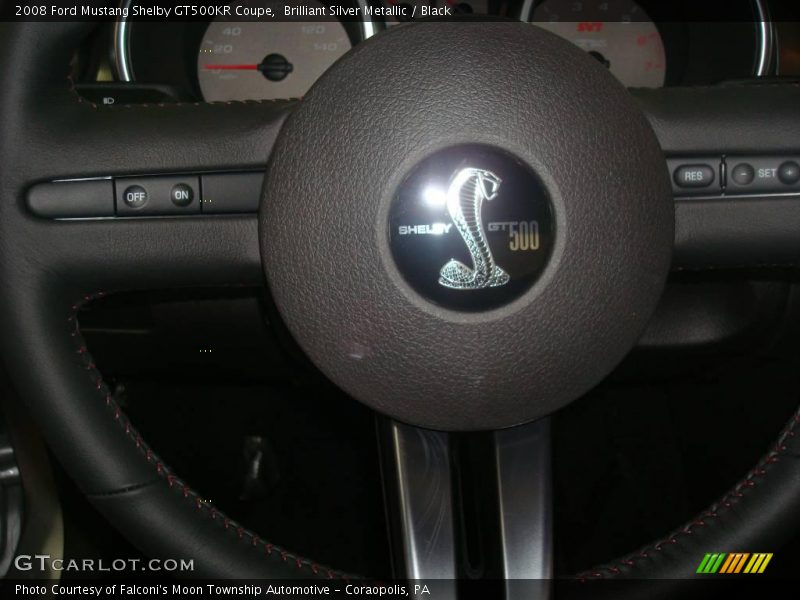 Brilliant Silver Metallic / Black 2008 Ford Mustang Shelby GT500KR Coupe