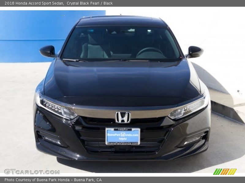 Crystal Black Pearl / Black 2018 Honda Accord Sport Sedan