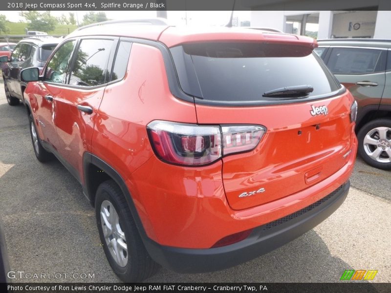 Spitfire Orange / Black 2018 Jeep Compass Sport 4x4