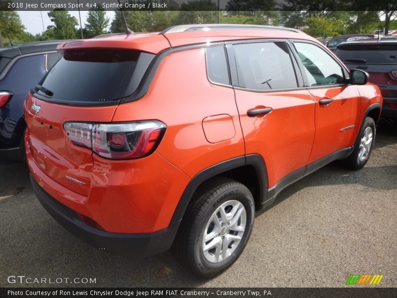 Spitfire Orange / Black 2018 Jeep Compass Sport 4x4