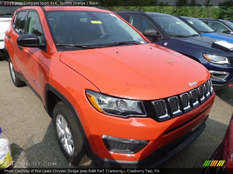 Spitfire Orange / Black 2018 Jeep Compass Sport 4x4