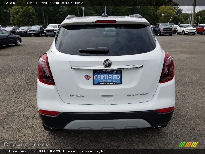 Summit White / Ebony 2018 Buick Encore Preferred