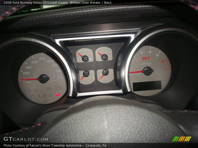 Brilliant Silver Metallic / Black 2008 Ford Mustang Shelby GT500KR Coupe