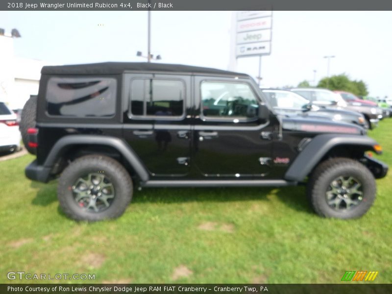 Black / Black 2018 Jeep Wrangler Unlimited Rubicon 4x4