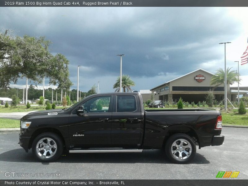 Rugged Brown Pearl / Black 2019 Ram 1500 Big Horn Quad Cab 4x4