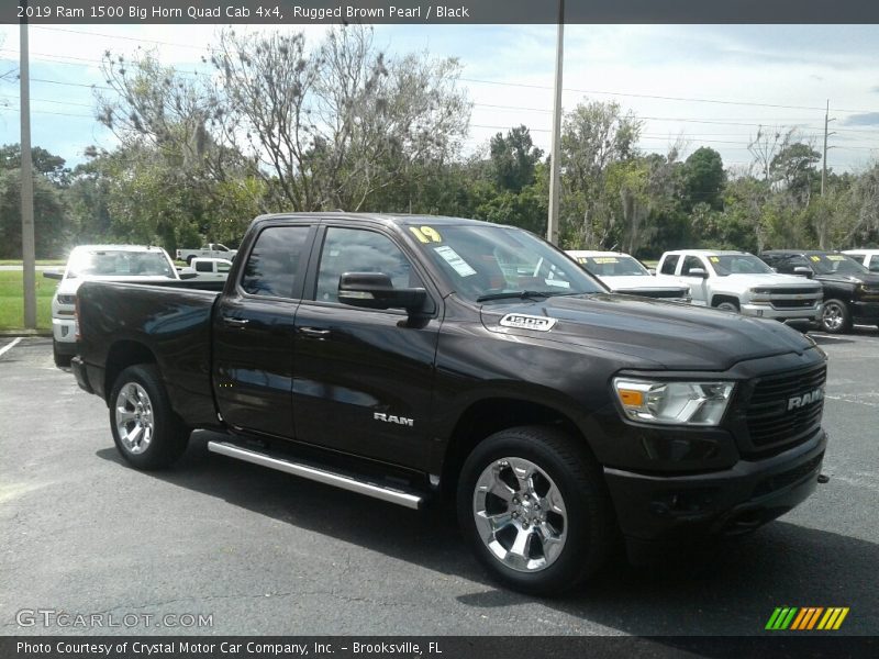 Rugged Brown Pearl / Black 2019 Ram 1500 Big Horn Quad Cab 4x4