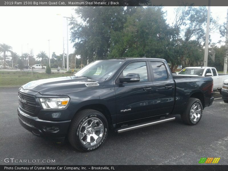 Maximum Steel Metallic / Black 2019 Ram 1500 Big Horn Quad Cab