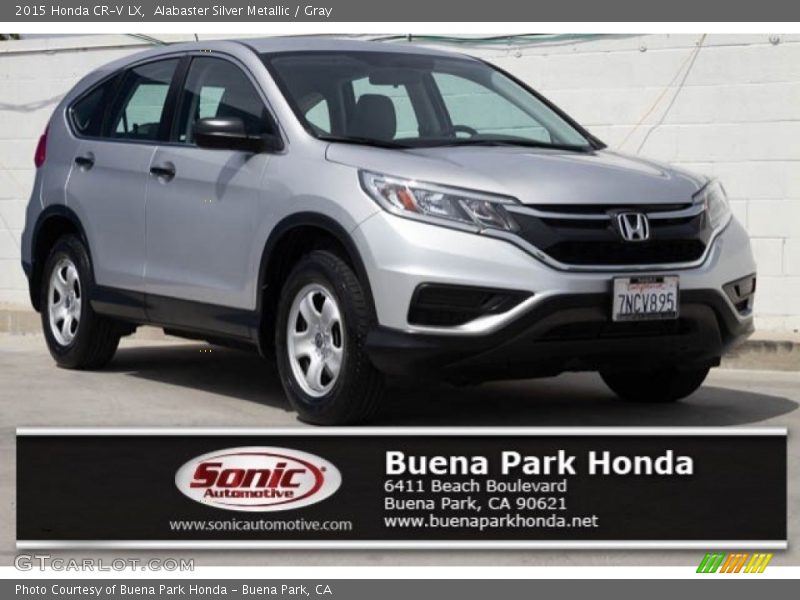 Alabaster Silver Metallic / Gray 2015 Honda CR-V LX
