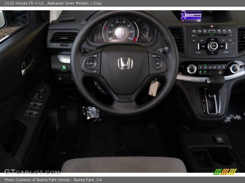 Alabaster Silver Metallic / Gray 2015 Honda CR-V LX