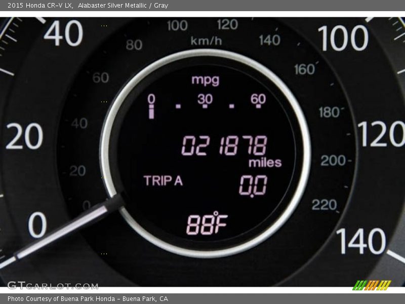 Alabaster Silver Metallic / Gray 2015 Honda CR-V LX