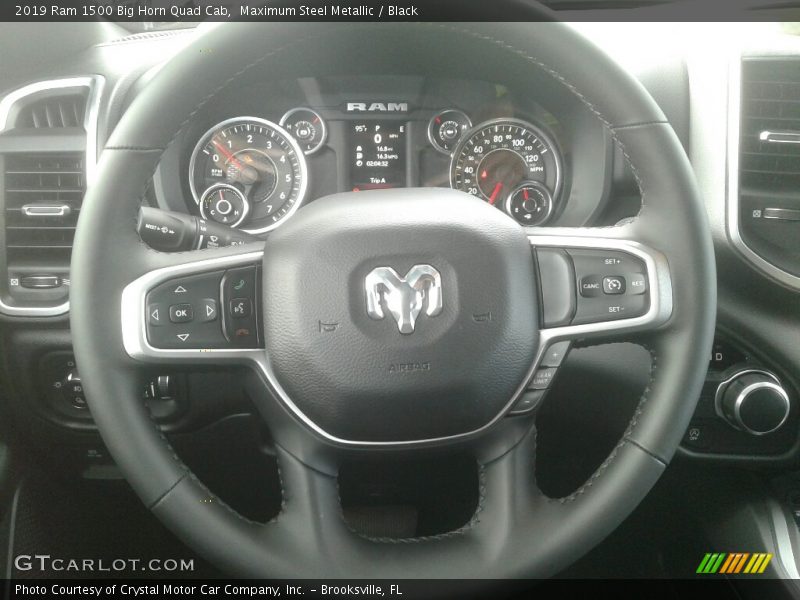 Maximum Steel Metallic / Black 2019 Ram 1500 Big Horn Quad Cab