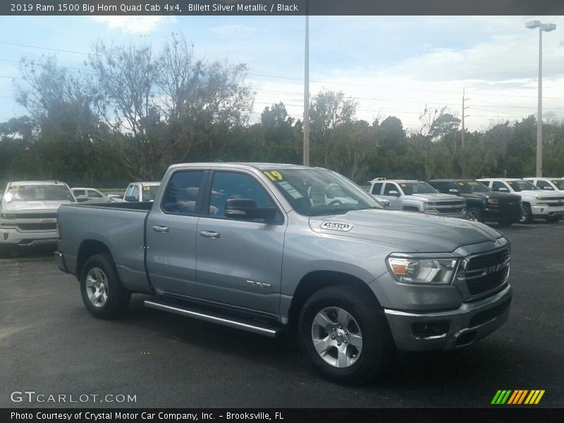 Billett Silver Metallic / Black 2019 Ram 1500 Big Horn Quad Cab 4x4