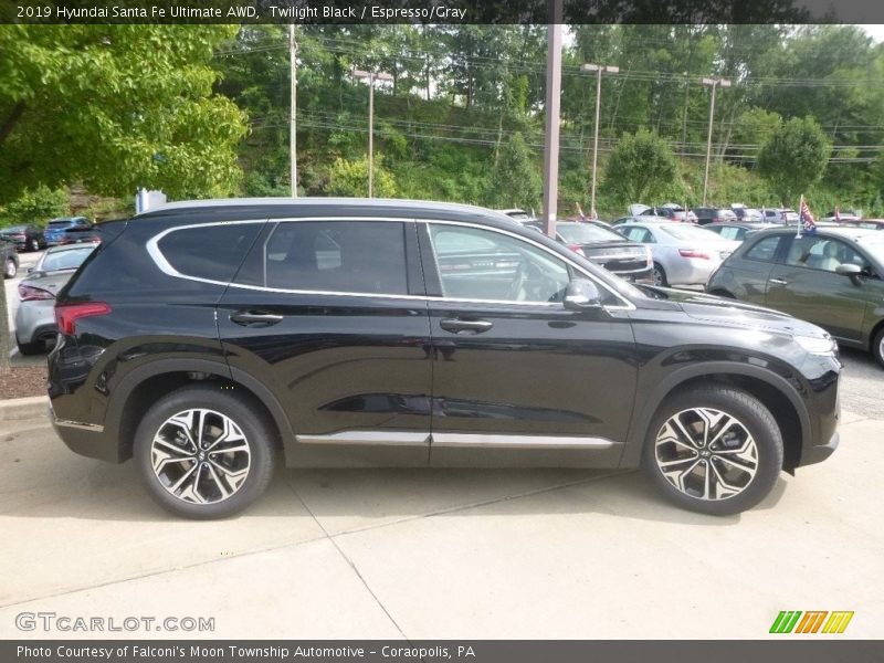 Twilight Black / Espresso/Gray 2019 Hyundai Santa Fe Ultimate AWD