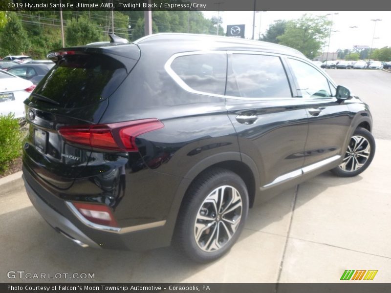 Twilight Black / Espresso/Gray 2019 Hyundai Santa Fe Ultimate AWD