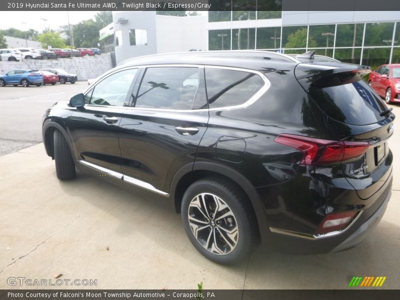 Twilight Black / Espresso/Gray 2019 Hyundai Santa Fe Ultimate AWD