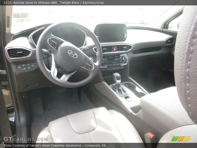 Twilight Black / Espresso/Gray 2019 Hyundai Santa Fe Ultimate AWD