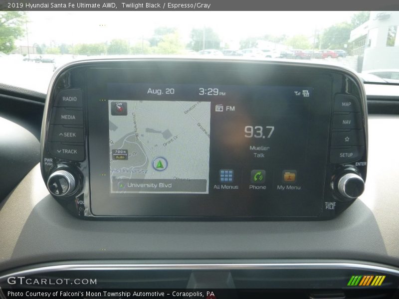 Twilight Black / Espresso/Gray 2019 Hyundai Santa Fe Ultimate AWD