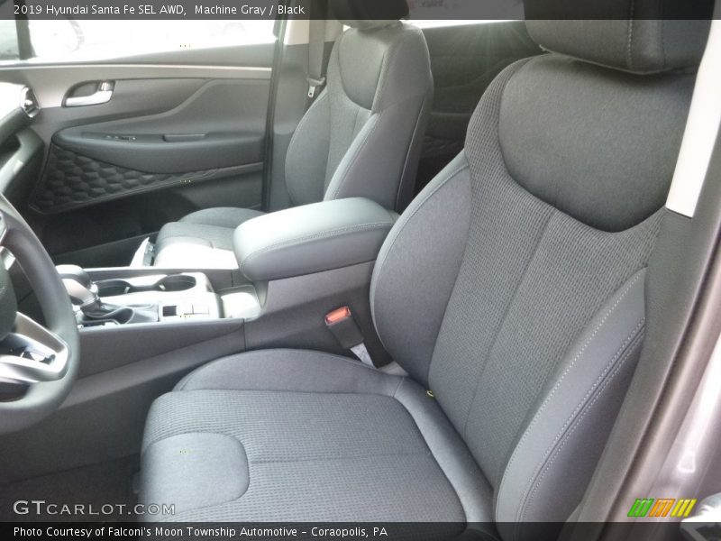 Machine Gray / Black 2019 Hyundai Santa Fe SEL AWD
