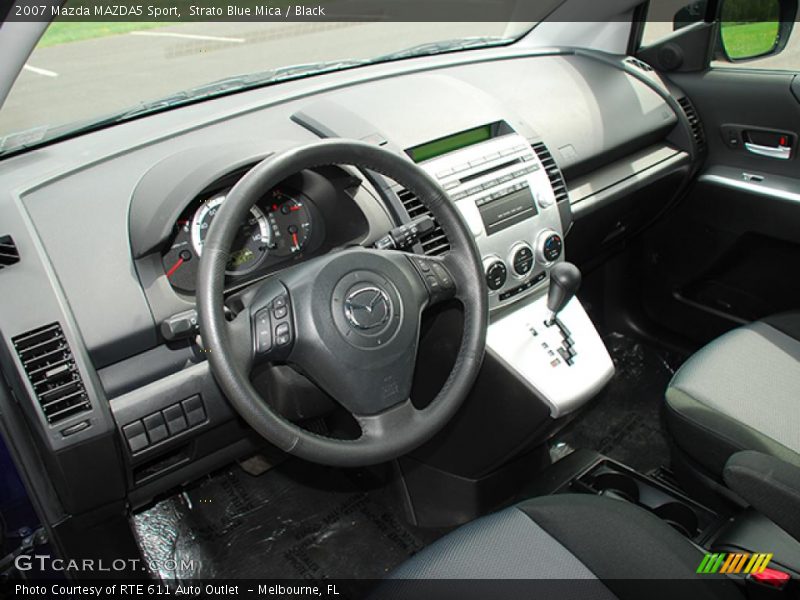 Strato Blue Mica / Black 2007 Mazda MAZDA5 Sport