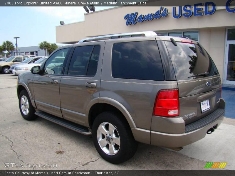 Mineral Grey Metallic / Medium Parchment Beige 2003 Ford Explorer Limited AWD