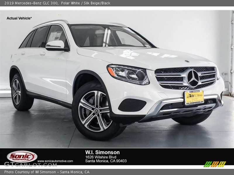 Polar White / Silk Beige/Black 2019 Mercedes-Benz GLC 300