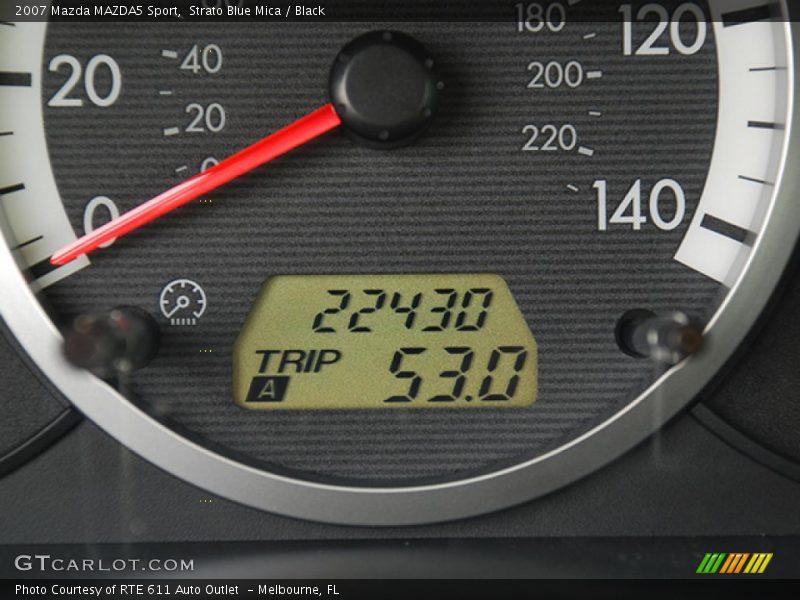 Strato Blue Mica / Black 2007 Mazda MAZDA5 Sport