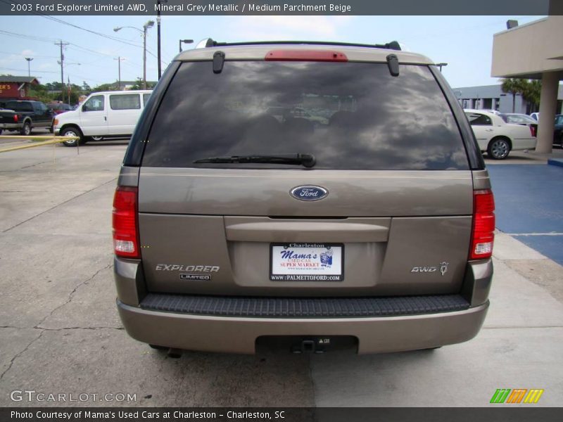 Mineral Grey Metallic / Medium Parchment Beige 2003 Ford Explorer Limited AWD