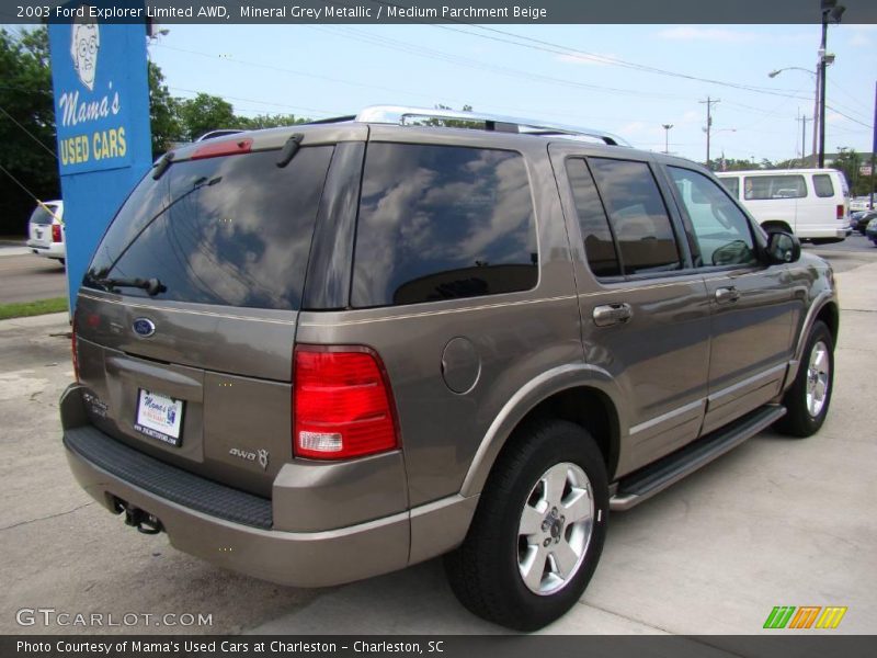 Mineral Grey Metallic / Medium Parchment Beige 2003 Ford Explorer Limited AWD