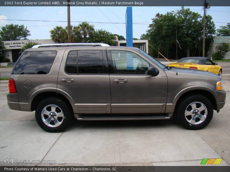 Mineral Grey Metallic / Medium Parchment Beige 2003 Ford Explorer Limited AWD