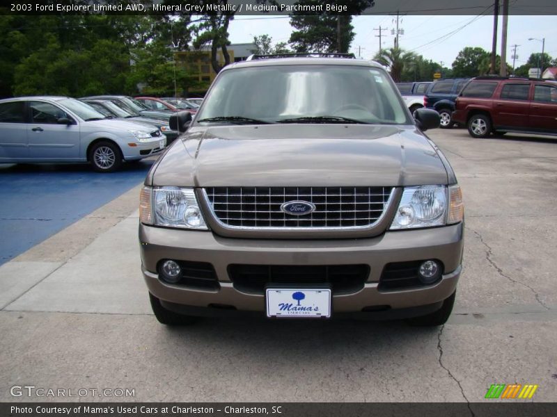 Mineral Grey Metallic / Medium Parchment Beige 2003 Ford Explorer Limited AWD