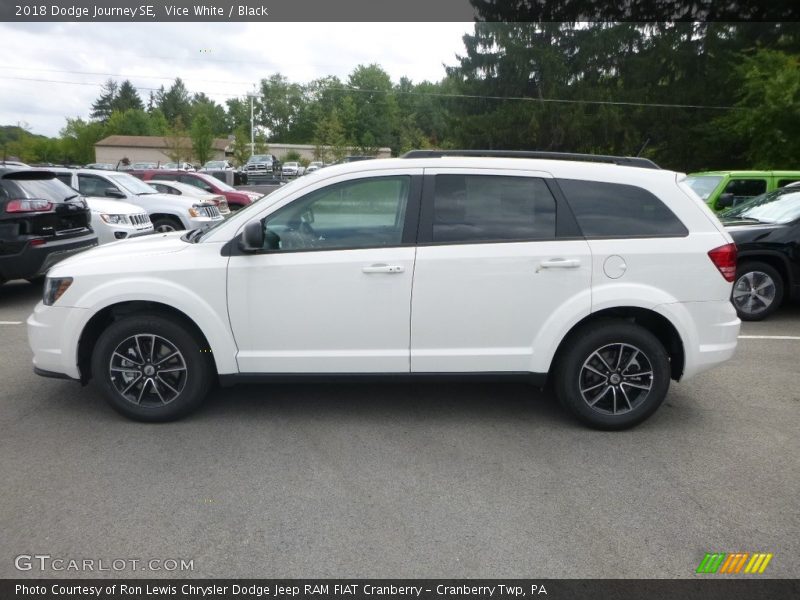 Vice White / Black 2018 Dodge Journey SE