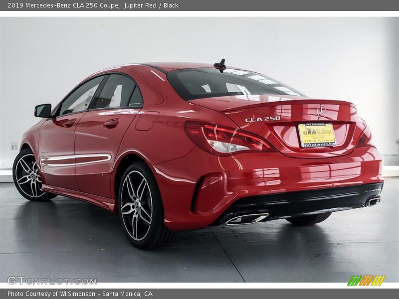 Jupiter Red / Black 2019 Mercedes-Benz CLA 250 Coupe