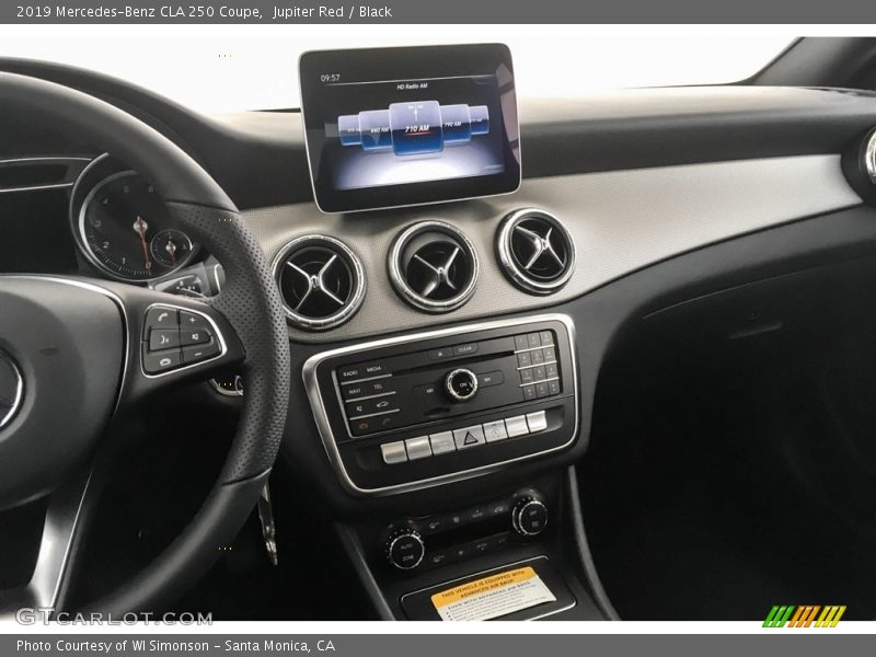 Controls of 2019 CLA 250 Coupe
