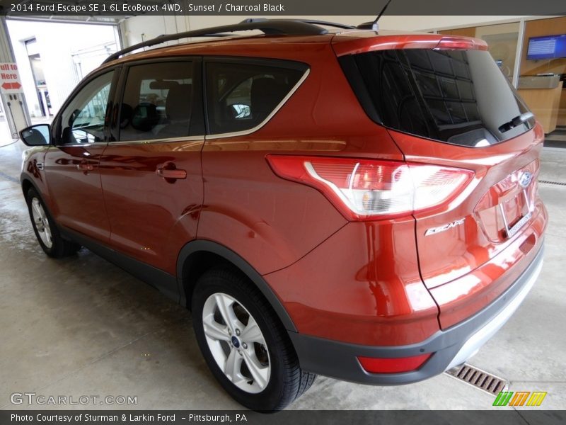 Sunset / Charcoal Black 2014 Ford Escape SE 1.6L EcoBoost 4WD
