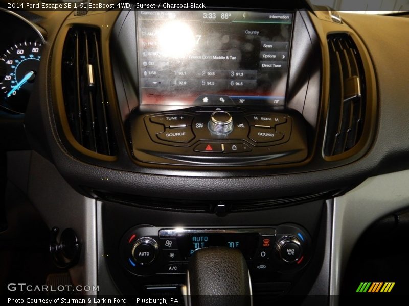 Sunset / Charcoal Black 2014 Ford Escape SE 1.6L EcoBoost 4WD