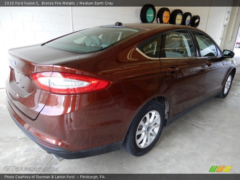 Bronze Fire Metallic / Medium Earth Gray 2016 Ford Fusion S