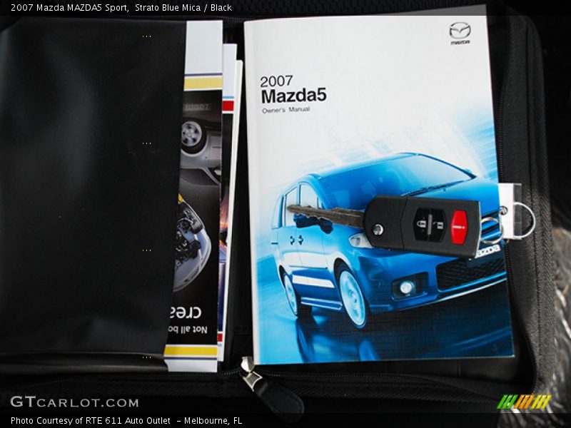 Strato Blue Mica / Black 2007 Mazda MAZDA5 Sport