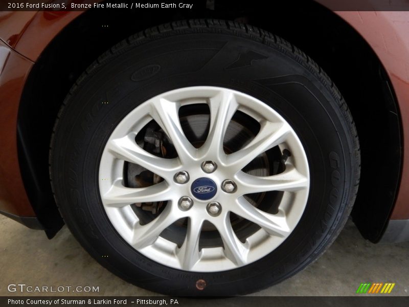 Bronze Fire Metallic / Medium Earth Gray 2016 Ford Fusion S