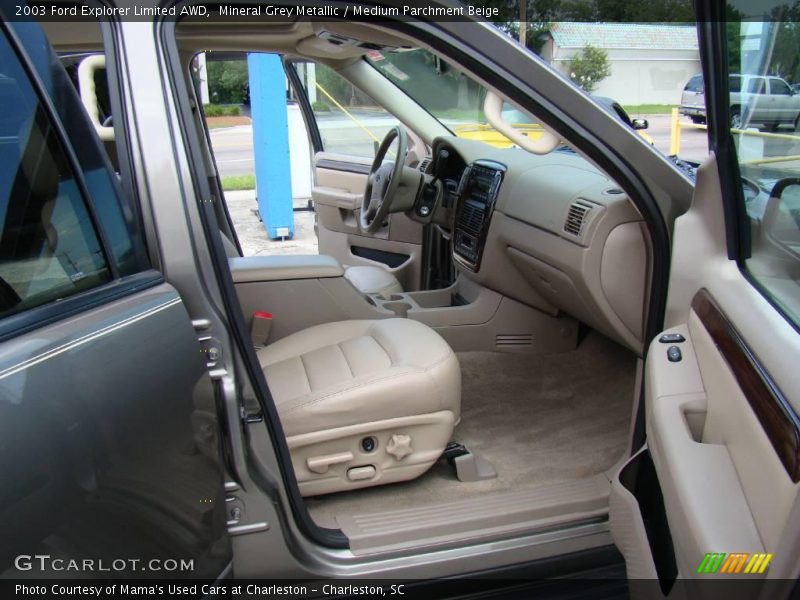 Mineral Grey Metallic / Medium Parchment Beige 2003 Ford Explorer Limited AWD