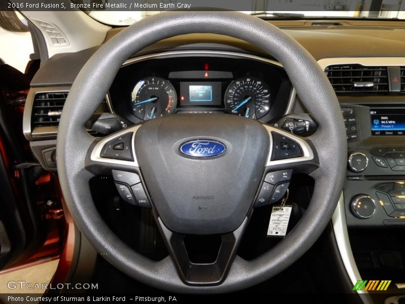 Bronze Fire Metallic / Medium Earth Gray 2016 Ford Fusion S